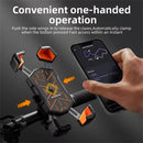 ROCKBROS 4.5''-7.2''Bicycle Phone Handlebar Holder 360 Rotation 30 Tilt Auto Locking Shockproof Non-slip Motorcycle Electric Vehicle Bike Bracket