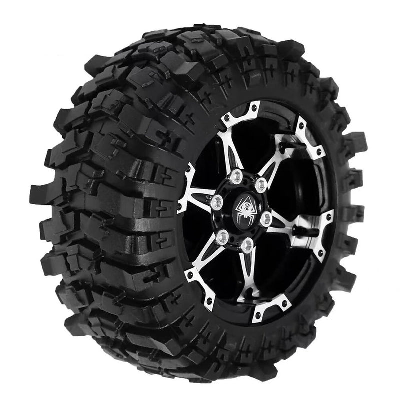 4PCS Tires Metal Wheel Rims 86mm for MNRC MN168 1/12 RC Cars Vehicles Models Spare Parts Accessories R312