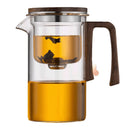 520ML/720ML Household Tea Brewing Tea Leaves Separation Full Glass Heat-Resistant Filter Tea Making Artifact Magnetic Suction Tea Brewing Cup