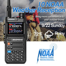 BAOFENG AR26 Walkie Talkie GPS Real-Time Positioning Voice Recording 10W Output 1000 Channels NOAA Weather Reception EU Plug