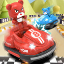 2PCS JJRC Q195 2.4G RC Battle Bumper Cars Amusement Park Arena LED Light Music One Click Vehicles Models Multiplayer Competiton Spin Stunt Toys