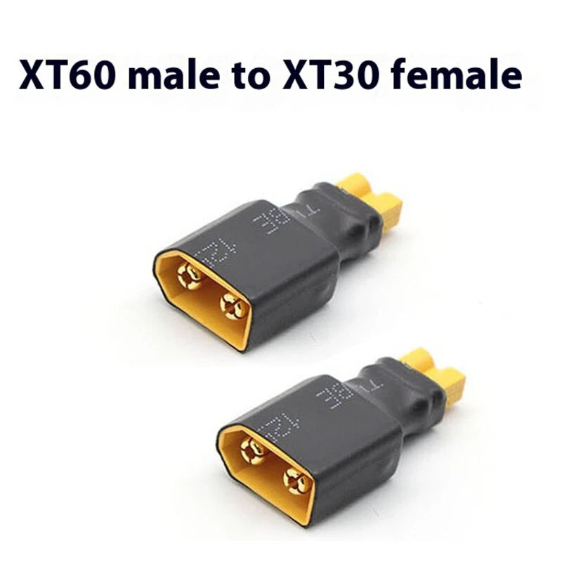 2pcs RC XT60 Male To Deans Plug Female T Connector Adapter for Remote Control Vehicles and Toys
