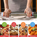 Rolling Pin Kitchen Tool Stainless Steel Adjustable For Baking Pasta Pizza Pie 4 Different Adjustable Thickness