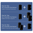 1-to-1 Wireless Music Doorbell IP44 Waterproof 200 Meters Long Range Remote 38 Music Easy Installation Smart Home Battery Operated Door Bell EU Plug Pager