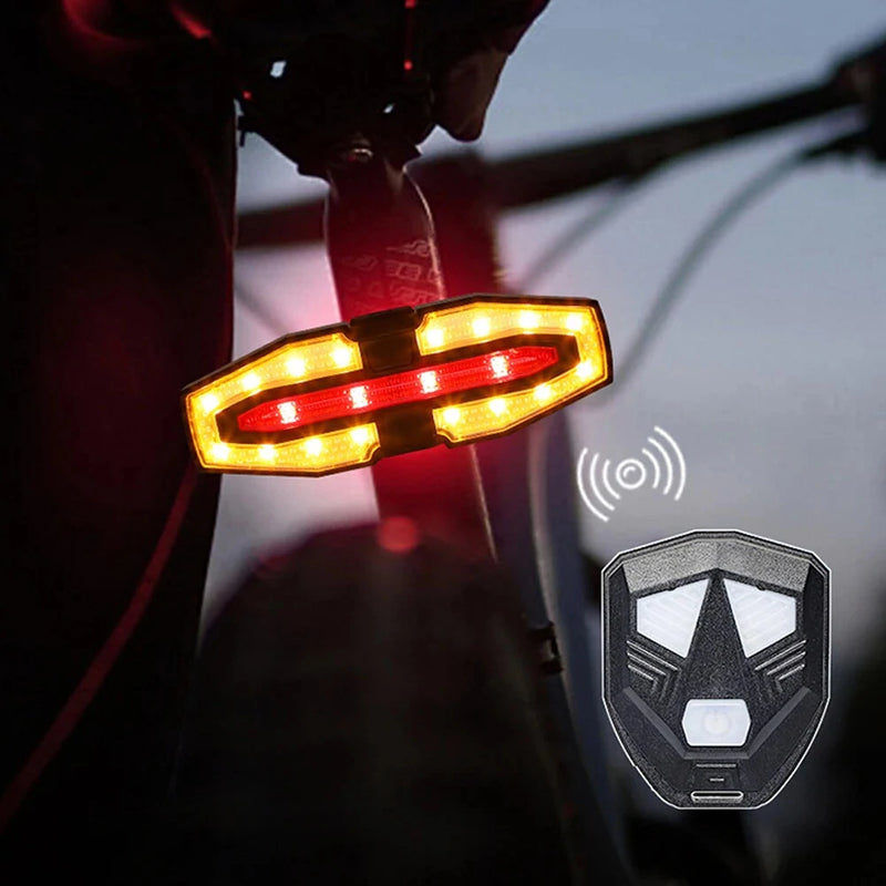 BENGGUO Bike Taillight 5 Light Modes USB-C Rechargeable Waterproof Wear-resistant Bicycle Rear Light with Remote Control for Night Cycling