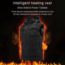 TENGOO HT-09 Heated Vest 9 Heating Areas Oversized Women Men Winter Vest Self Heating Hoodie Vest Usb Electric Thermal Vest Jacket Outdoor Vest