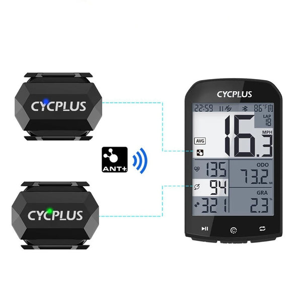 CYCPLUS C3 Wireless Cadence Speed Dual Sensor bluetooth ANT+ 220mAh Battery IP67 Waterproof 10g Lightweight Easy Installation Bicycle Speedometer for Cycling