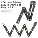 WEST BIKING Bike Portable Folding Lock C-level Anti-theft Waterproof Dustproof Universal Alloy Steel Security Cycling Lock for Bicycle E-Bike
