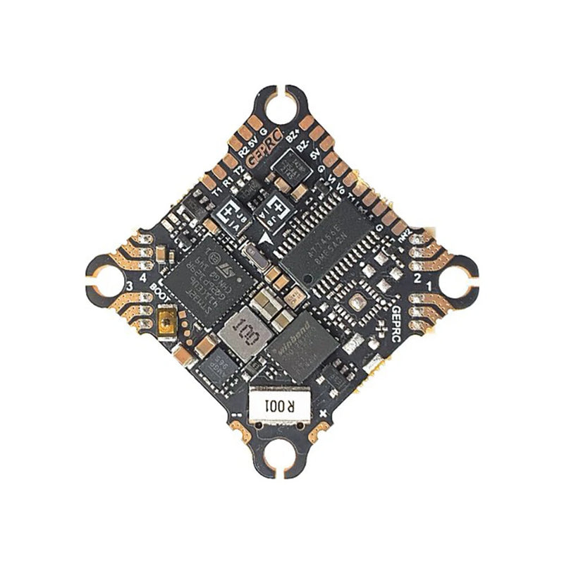 25.5x25.5mm GEPRC TAKER F411 8Bit 12A AIO  F4 OSD Flight Controller Built-in 12A 2-4S 4in1 ESC for RC Drone FPV Racing