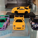 LDARC S100 1/64 2.4G RWD Drift RC Car Mini Full Proportional Three Speed Metal Gears LED Light with Bearings Screen Remote Control High-Speed On-Road Racing Vehicle Model Boys Gifts 60 Minutes Playing Time Toys