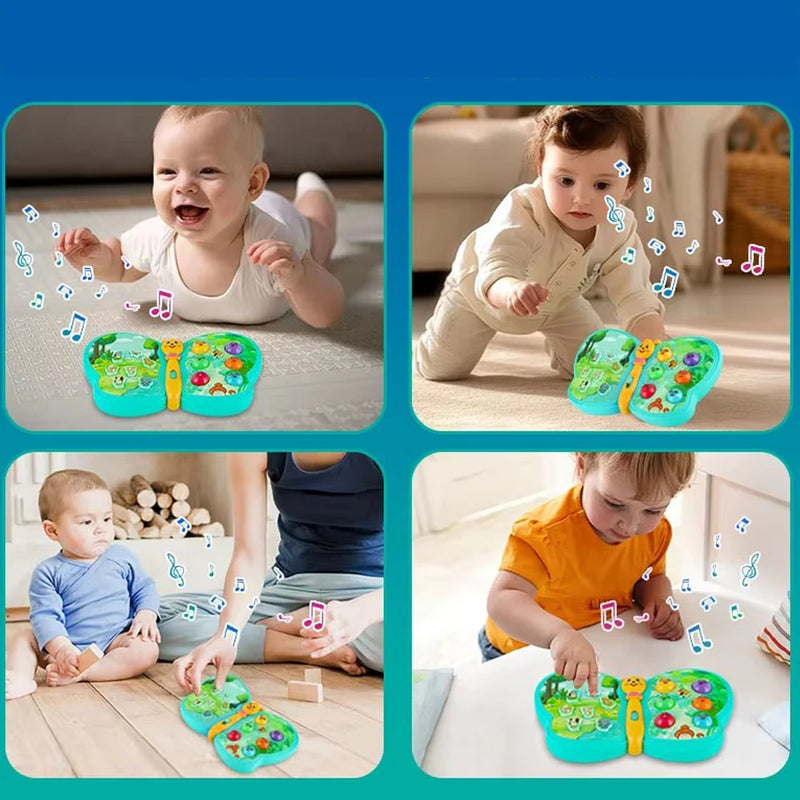 Multifunctional Electric Interactive Musical Moth Toddlers Baby Educational Sound and Light Children's Early Education Toy