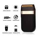 Kemei-Classic Rechargeable Electric Shaver for Men Versatile Grooming Tool with Twin Blade Safety Features Compact Design Ideal for Face Body Bikini Underarm Use