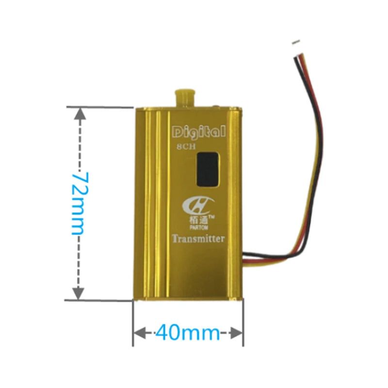 Partom 1.2G 1.5W 8CH RC FPV Transmitter Long Range AV Transmittion For Fixed Wing Airplane RC Drone