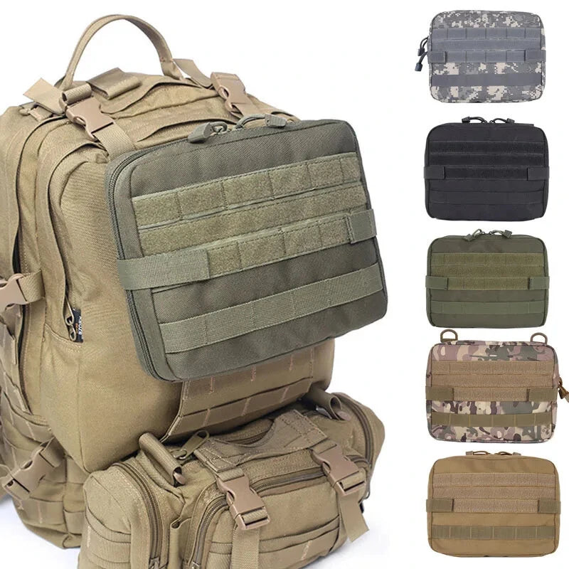 Tactical Admin Molle Pouch Medical EDC EMT Utility Bag Shell Design Waterproof Attachment Pouches Nylon Hiking Belt Bags