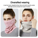 Golovejoy Winter Thermal Cycling Mask Men Women Outdoor Sports Windproof Dustproof Velvet Warm Neck Cover Scarf for Ski Hiking Riding