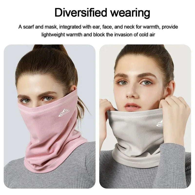 Golovejoy Winter Thermal Cycling Mask Men Women Outdoor Sports Windproof Dustproof Velvet Warm Neck Cover Scarf for Ski Hiking Riding