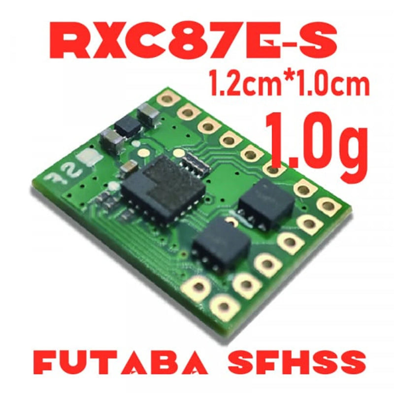 MXO-RACING RXC87E 8CH Super Micro Surface RX Receiver Built-in B-ESC Support FLYSKY AFHDS-2A FUTABA SFHSS FRSKY D8/D16 For 1/64~1/87 Micro RC Racing Car