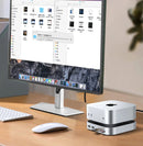 UGREEN CM841 for MacMini Docking Station M2 NVMe SSD Enclosure with 10Gbps USB3.2 / 4K240Hz 2K240Hz DP1.4 / 3.5mm Audio / SD&TF Card Reader Slot for Mac Mini M4 Compatible with Thunderbolt4/5