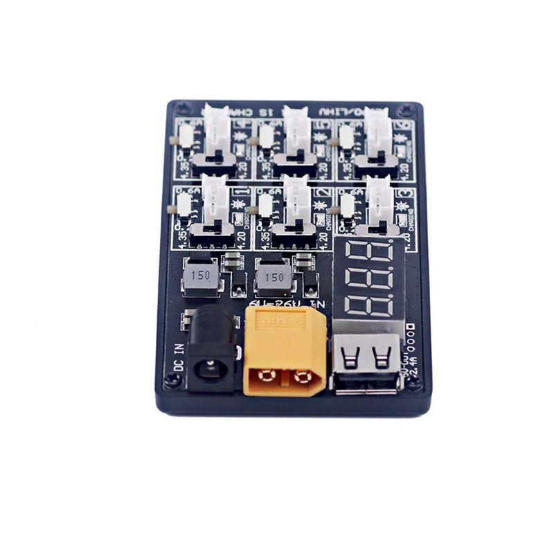 6 IN 1 1S Lipo LiHV XT60 12V 3A Battery Charger Board Ph1.25/2.0/JST for RC Quadcopter FPV Racing Drone