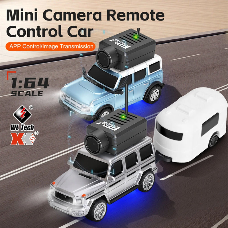 Wltoys 6406 6406-C 1/64 2.4G FPV RC Car SUV Wifi Camera Photos Videos VR App Control Built In Gyro Drift Desktop Micro 3 Speed On-Road Mini Full Proportional Vehicles Models Toys