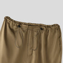 INCERUN Mens Satin Ruched Design Casual Pant Fashion Solid Color Loose Fit Straight Trousers