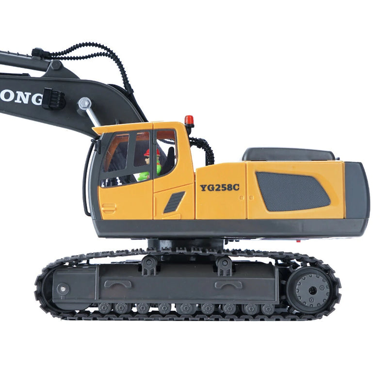 1044 RC Excavator 1/20 2.4GHz 9CH RC Car Construction Truck Engineering 40min Playing Time Vehicles with Light Music Gift Toys for Kids