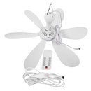 USB Mini Ceiling Fan Remote Control Adjustable Speed Low Noise Copper Motor 20W Compact Portable for Homes Dormitories Mosquito Nets