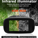 Binoculars Camera Infrared Night Vision 2.5K 8X Optical Zoom 3'' IPS Screen Infrared Illuminator Digital Zoom for Hunting Camping Digital Binoculars