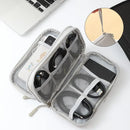 Travel Portable Digital Product Storage Bag USB Data Cable Organizer Earphone Charging Box Bag Double Layer Handheld Data Cable Storage Bag