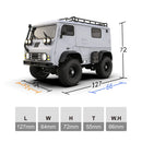 Orlandoo Hunter OH32V01 1/32 2.4G 4WD Mini Van Truck Brushed/Brushless RC Car KIT Unpainted Multi-functional Unassembled DIY Parts Micro LED Light Off-road Toys Remote Control Vehicles Models