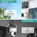 4MP Solar Powered WiFi IP Camera 320 Pan 90 Tilt PIR Motion Detection ICSEE APP Two-Way Audio Night Vision IP66 Waterproof Outdoor Surveillance Camera