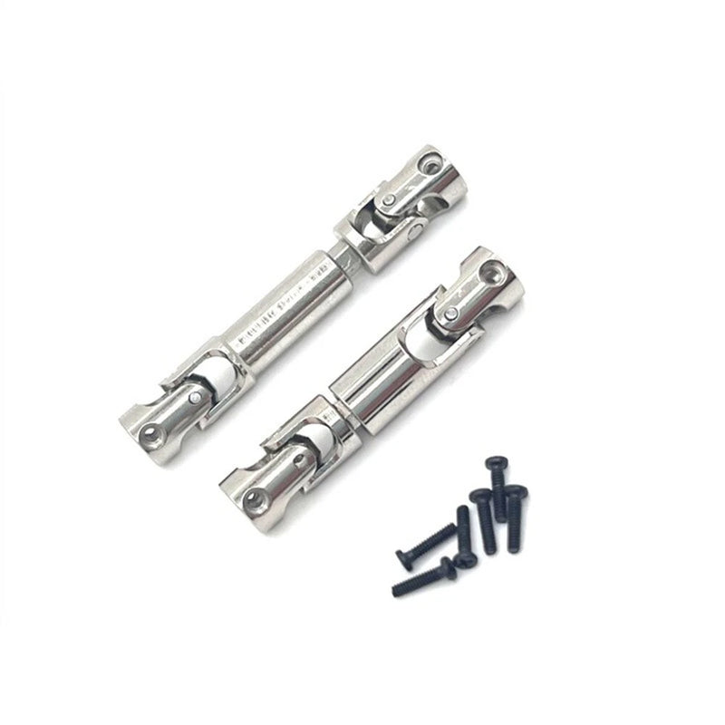 2PCS Upgraded Metal Drive Shaft Front Rear for Land Rover FMS FCX24M D90 D110 Range Discovery 1/24 Rock Crawler RC Cars Vehicles Models Spare Parts Accessories