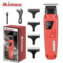 MARSKE MS-5062 Hair Clipper for Men USB Rechargeable LED Display 1800mAh Battery Stainless Steel Blade Adjustable Cutting Cordless