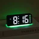 Digital Alarm LED Clock Mood Light TEMP Date Week 2 Alarms Snooze Electronic Table Clock 4 Levels Brightness 12H 24H LED Clock