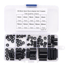 100pcs M3 Black Nylon Round ABS Metric Spacer Insulation Plastic Standoff Not Threaded for Screw Assortment Kit Set