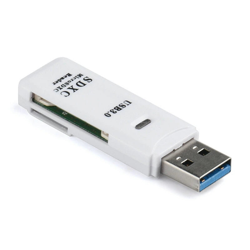 DM-HC32 2 IN 1 Card Reader USB3.0 to SD/TF Memory Card Reader High Speed Smart Card Reader Adapter for PC Laptop Accessories