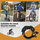 WEST BIKING 85 dB Mini Bicycle Bell Ring Fits 22.2-31.8mm Handlebars Clear Ringtone Aluminum Alloy Invisible Bell for MTB Cycling Safety