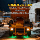 TRASPED HG4-243 HG4-301 HG4-431 RTR 1/64 2.4G Mini RC Car Alloy Forklift Excavator Dump Truck Support App Remote Controlled LED Light Sound Engineering Vehicle Two Speed Desktop Toys Model Collection Gift For Boys