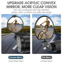 WEST BIKING Universal Bicycle Rearview Mirror Adjustable Rotate Cycling Handlebar Convex Mirrors for MTB Road Bike Accessories