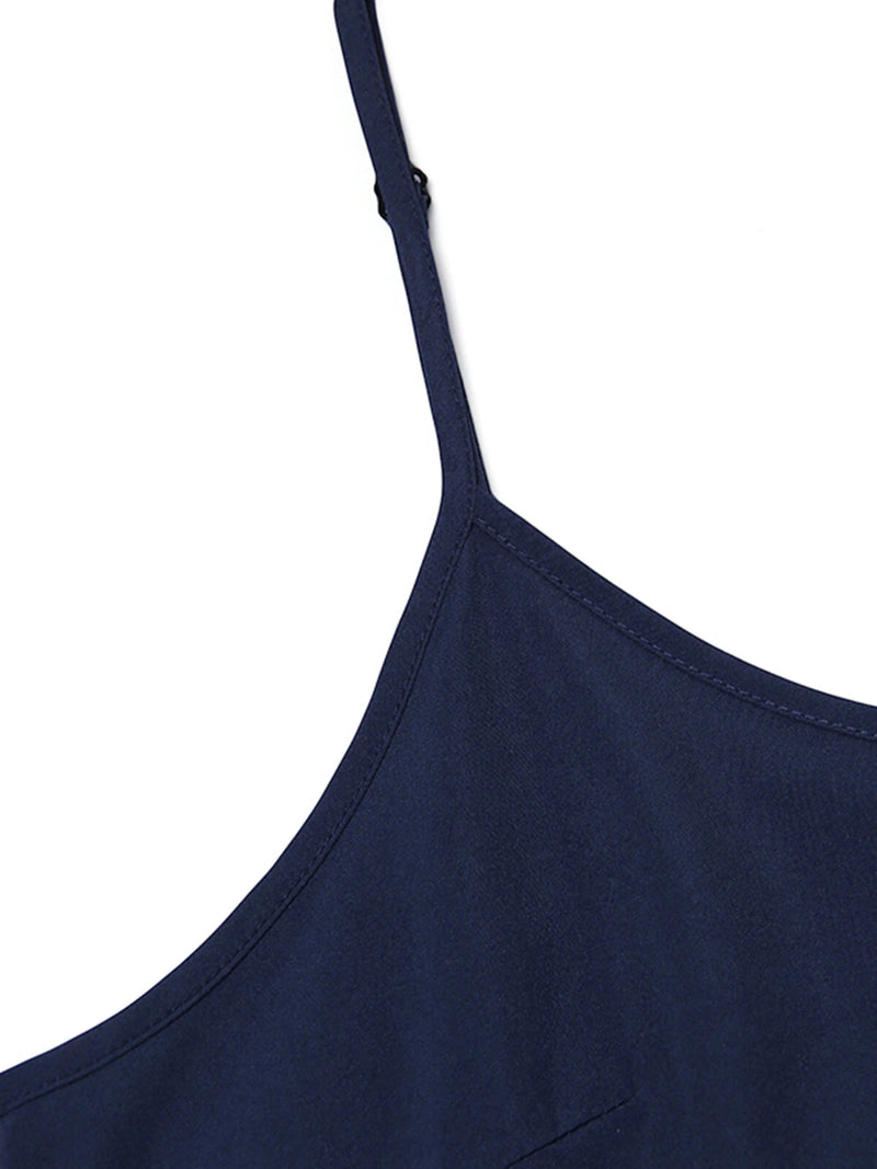 VONDA Plus Size Womens Long Dress Casual Sleeveless Solid Summer Long Maxi Dress