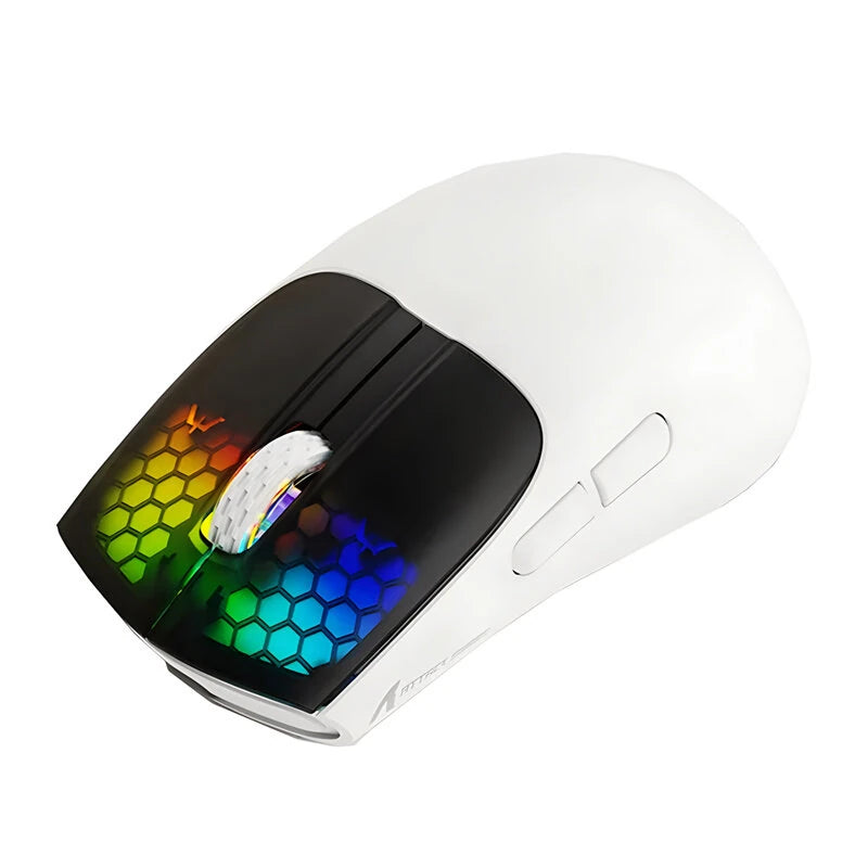 Attack Shark X5 Tri-mode Wireless Gaming Mouse PAW3212 Chip 4000DPI RGB Light 35H Battery Life 49g Lightweight 2.4G/BT5.0/Type-C Wired E-sports Gamer Mice