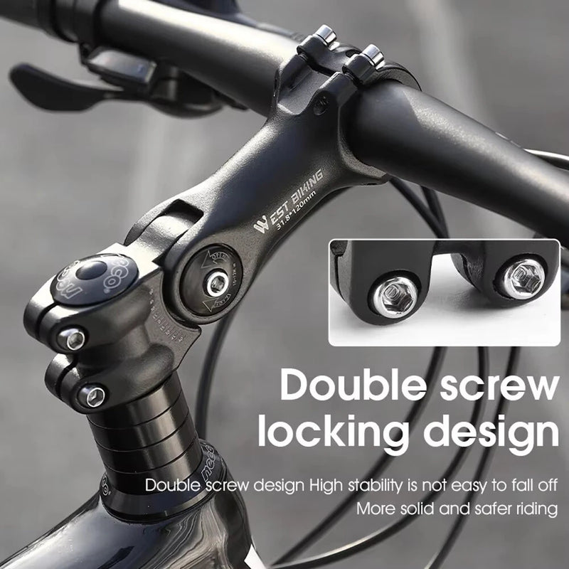 WEST BIKING 60 Adjustable Bicycle Handlebar Booster 25.4mm Aluminum Alloy Bike Front Fork Stem Adapter