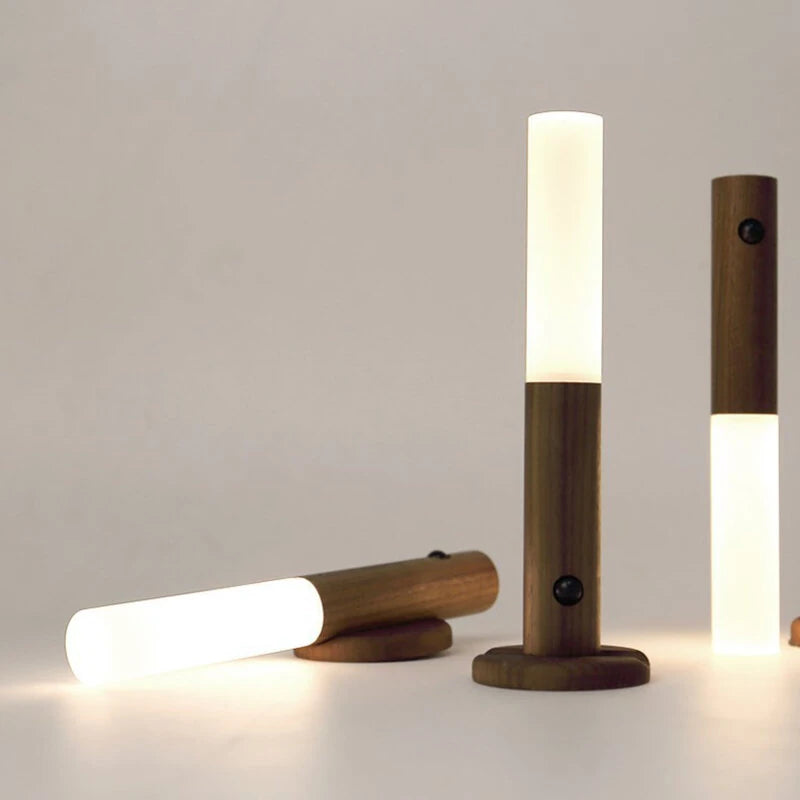 Magnetic USB LED Human body sensing Night Light  Kitchen Cabinet Light Home Stair Bedroom Table Motion Lamp Bedside Lighting