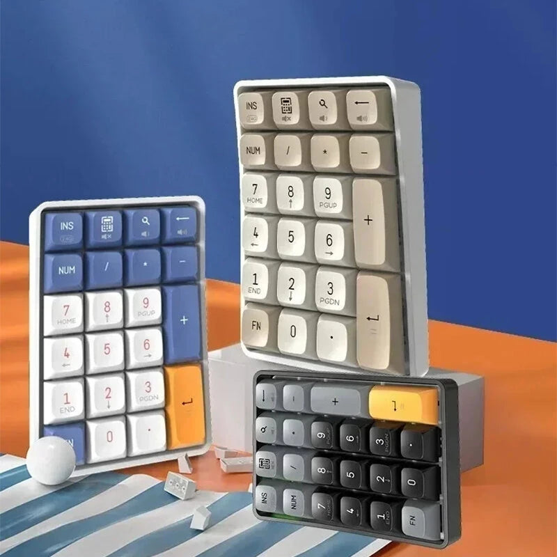 Aigo A18 22 Keys Dual Mode Mechanical Number Keypad Hot-swap PBT Two-color Keycaps Quick Calculator 2.4G/Wired Customed Numeric Keypad Keyboard