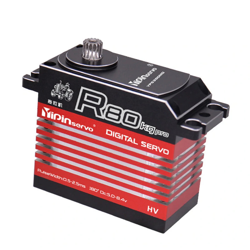 Yipinservo 80KGPRO Coreless Digtal Servo Full Metal Gear Waterproof Large Torque Motor For RC Crawler Car Boat Truck Helicopter
