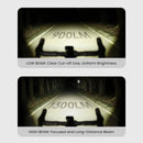 Magicshine HORI 1300 Dual Mount Bike Light 1300 Lumen Cut-Off Beam USB-C Rechargeable Bicycle Headlight IPX6 Waterproof For Road Commuting