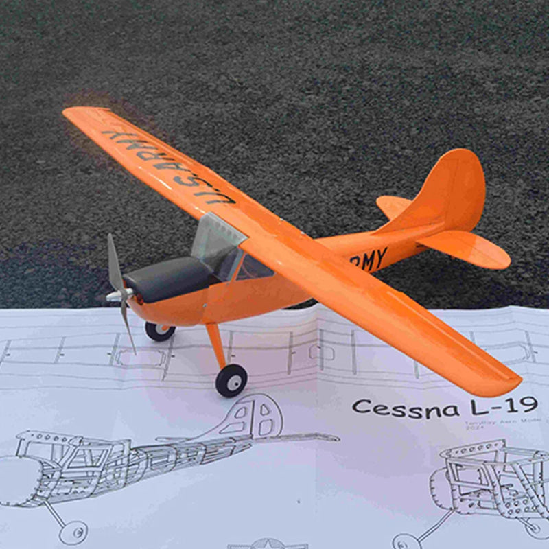 Tony Ray's Aero Model Cessna L-19 Bird Dog 750mm Wingspan Balsa Wood RC Airplane KIT