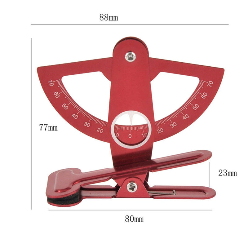 Metal Rudder Surface Protractor Meter Rudder Angle Ruler For RC Model Airplane