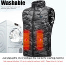 TENGOO HV-09C Heated Vest 9 Heating Areas Camouflage Oversized Men Winter Vest Self Heating Vest Usb Electric Thermal Vest Jacket Outdoor Vest