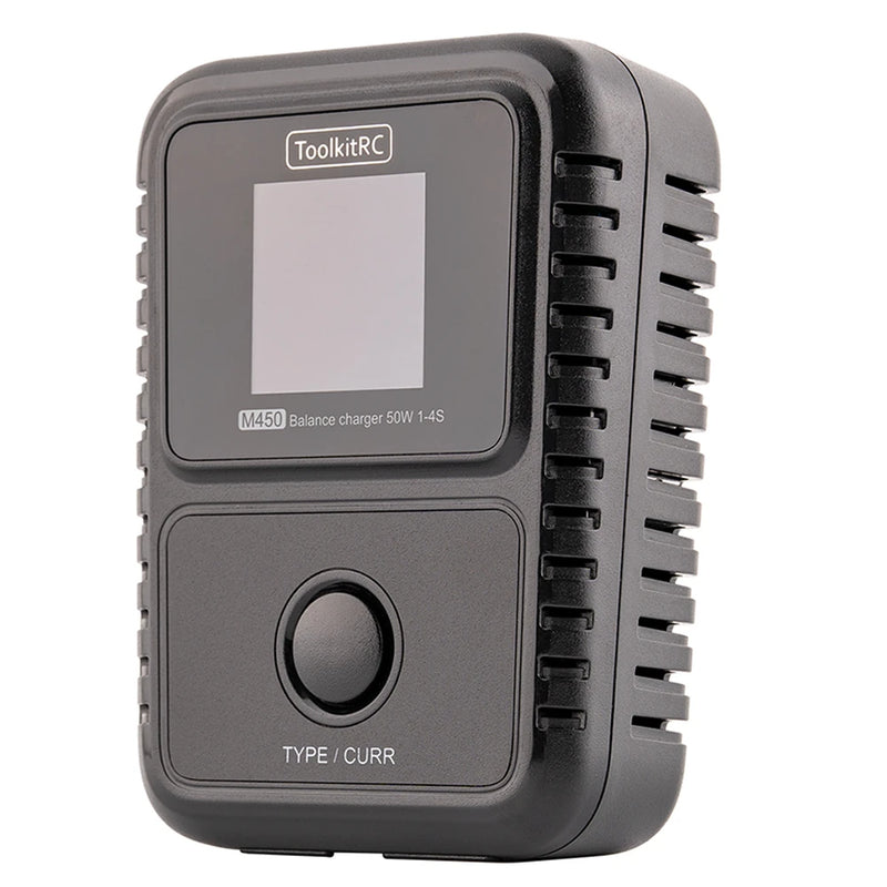 ToolkitRC M450 AC 50W 5A 200mA LiPo Charger for 2-4S LiPo/LiHv/ LiFe batteries